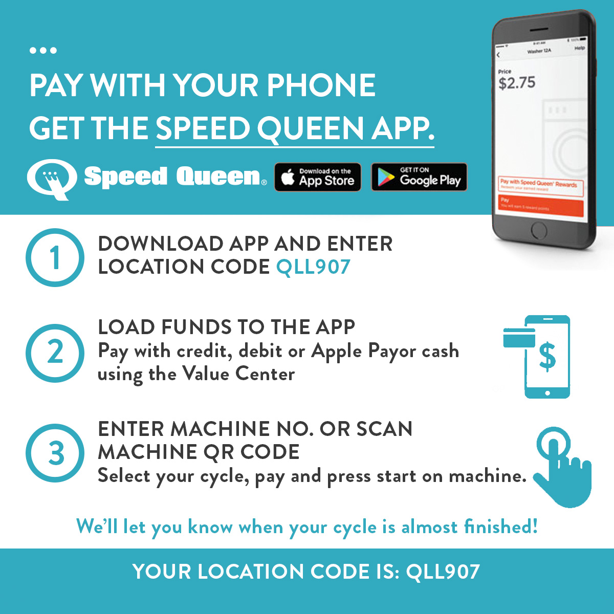speed Queen Laundry App